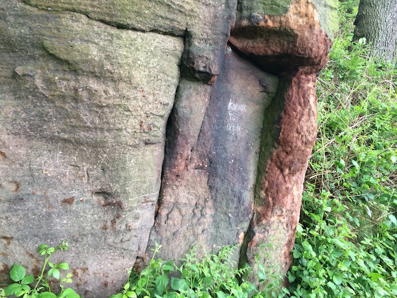 Millstone grit outcrop