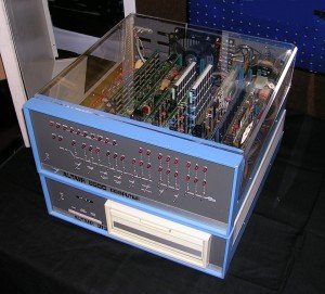 Altair 8800 Computer with 8 inch floppy disk system. Circa 1975.